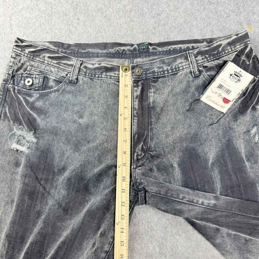 Vtg Akdmks Akademiks Jean Shorts Mens Sz 43 Jorts Skater HipHop Grunge Baggy Y2K